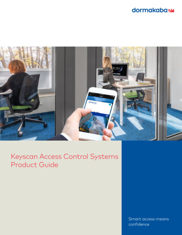 Keyscan Access Control Systems Product Guide - ILCO