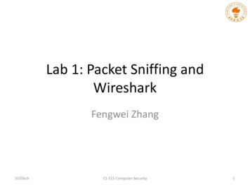 Lab 1: Packet Sniffing And Wireshark - GitHub Pages