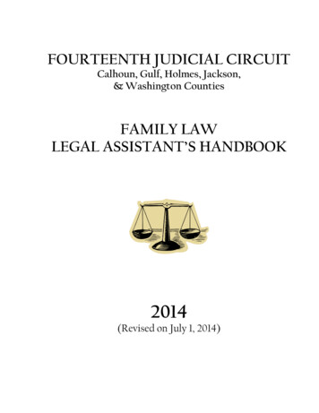 FAMILY LAW LEGAL ASSISTANT'S HANDBOOK - Florida Courts