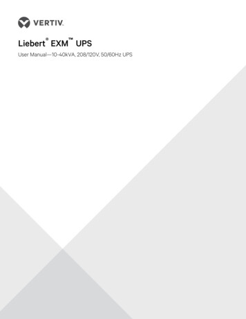 Liebert EXM UPS - CI Group
