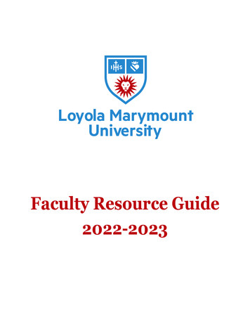 Loyola Marymount University - Academics.lmu.edu