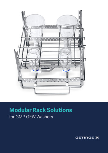 Modular Rack Solutions - Getinge