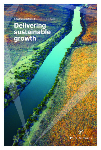 Petra Diamonds Limited Sustainability Report 2013 Delivering .