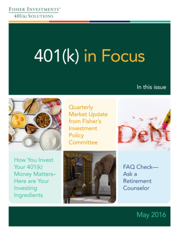 401(k) In Focus - Fisher Investments
