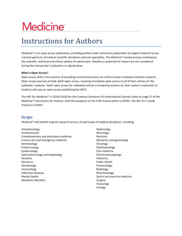 Instructions For Authors - LWW