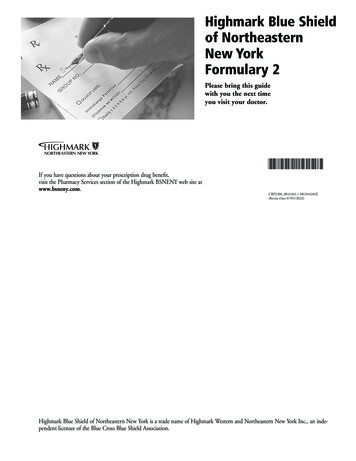 Highmark Blue Shield Of Northeastern New York Formulary 2 - Express Scripts
