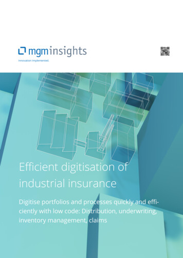 Efficient Digitisation Of Industrial Insurance - A12.mgm-tp 