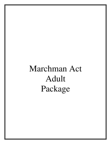 Marchman Act Adult Package