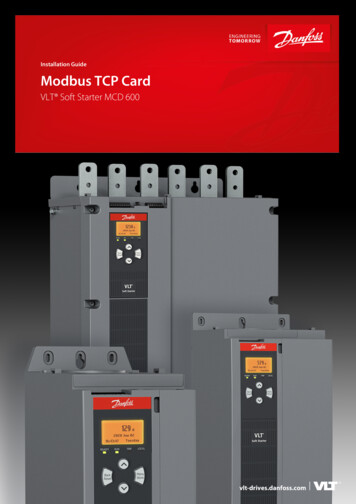 Installation Guide Modbus TCP Card - Danfoss