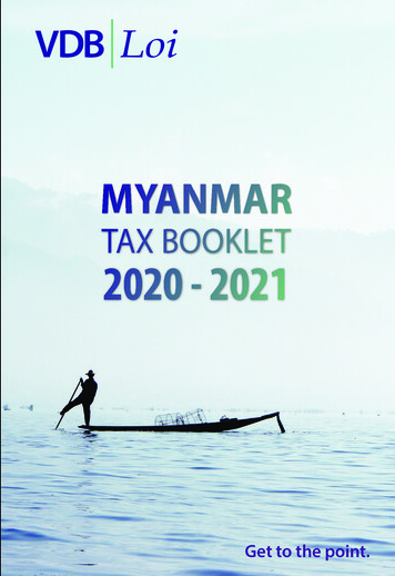 Tax Booklet 2020 - 2021