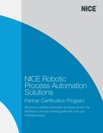 NICE Robotic Process Automation Solutions