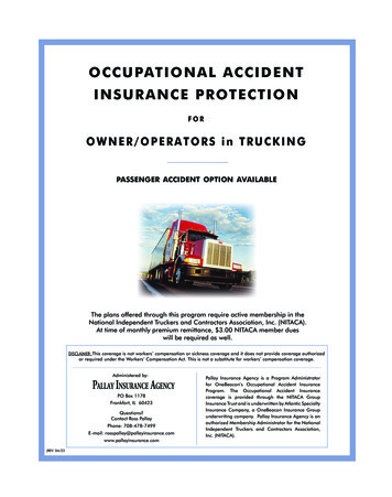 Occupational Accident Insurance Protection