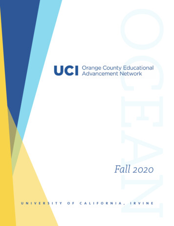 Fall 2020 - UCI School Of Education