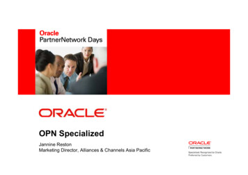 6 Jannine Reston OPN Specialized.ppt - Oracle