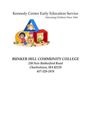 BUNKER HILL COMMUNITY COLLEGE - John F. Kennedy Family Service Center