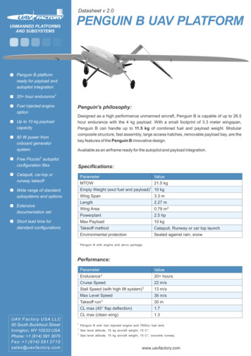 Penguin B Datasheet V2 0 - Unmanned Systems Technology