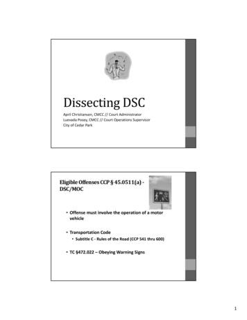 Christiansen - Dissecting DSC PP 2