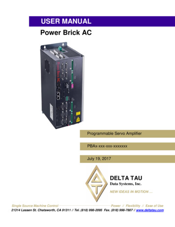 Power Brick AC User Manual - Motion Solutions