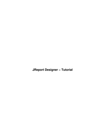 JReport Designer - Tutorial
