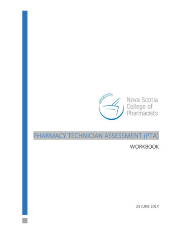 Pharmacy TEchnician Assessment (PTA) - Nspharmacists.ca