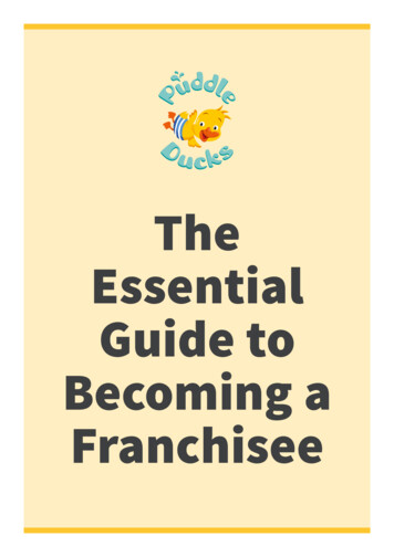 The Essential Guide To Becoming A Franchisee