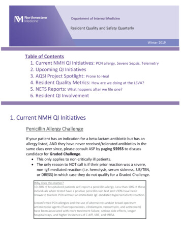 1. Current NMH QI Initiatives - Northwestern University