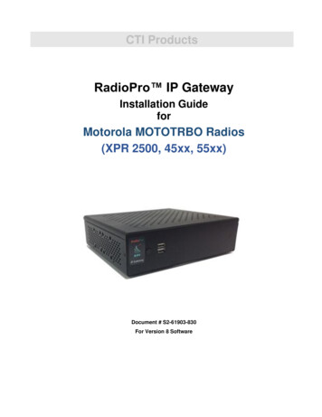 RadioPro IP Gateway - CTI Products
