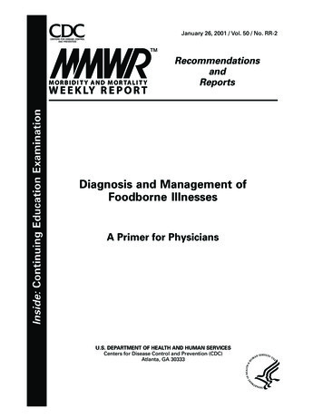 Diagnosis And Management Of Foodborne Illnesses