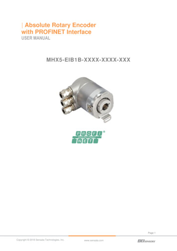Absolute Rotary Encoder With PROFINET Interface User Manual - Sensata