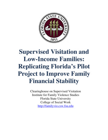 Supervised Visitation And Low-Income Families: Replicating Florida's .