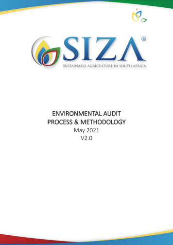 Environmental Audit Process & Methodology - Globalg.a.p