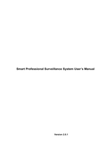 Smart Professional Surveillance System User's Manual - Cctv Barato
