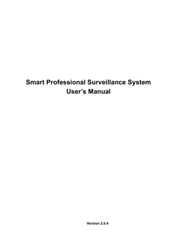 Smart Professional Surveillance System User's Manual - Blick Store