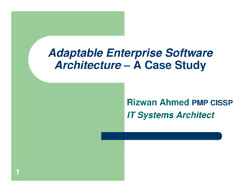 Adaptable Enterprise Software Architecture - A Case Study