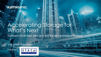Accelerating Storage For What's Next