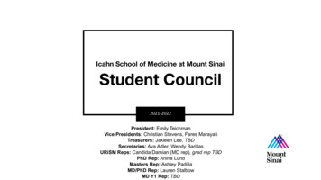 Icahn School Of Medicine At Mount Sinai Student Council - WebCommons