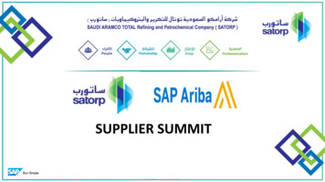 Supplier Summit - Satorp