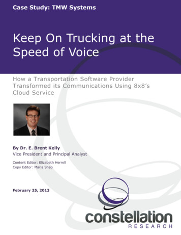 Keep On Trucking At The Speed Of Voice
