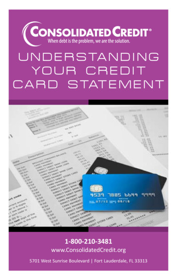 Understanding Your Credit Card Statement
