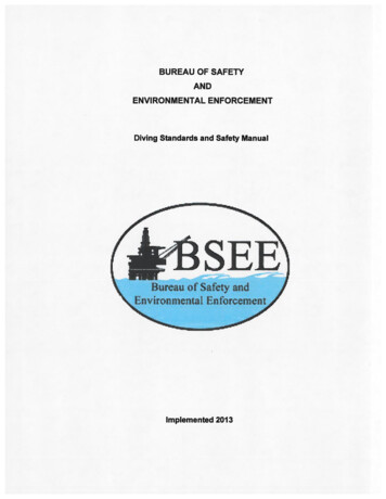 TABLE OF CONTENTS - Bureau Of Safety And Environmental Enforcement