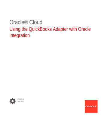 Using The QuickBooks Adapter With Oracle Integration
