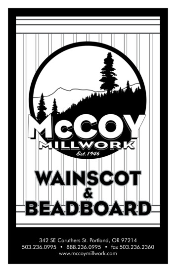 WAINSCOT BEADBOARD - Mccoymillwork 