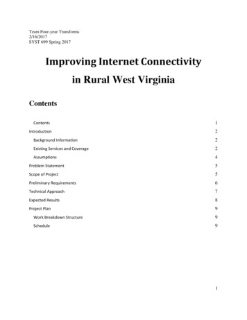 Improving Internet Connectivity In Rural West Virginia
