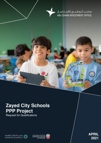 Zayed City Schools PPP Project - Abu Dhabi Investment Office