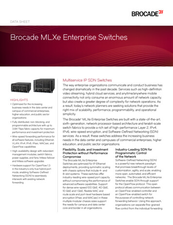 Brocade MLXe Enterprise Switches Data Sheet