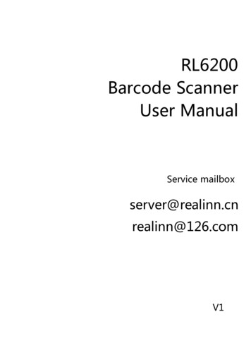 RL6200 Barcode Scanner User Manual - Realinn