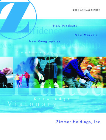 New Products New Geographies - Zimmer Biomet