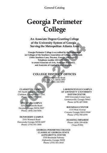 An Associate Degree-Granting College Of The University System Of .