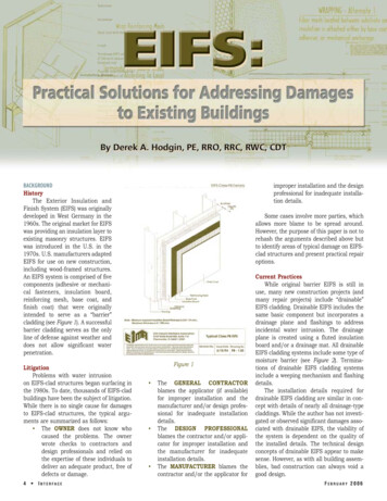 EIFS: Practical Solutions For Addressing Damages To Existing Buildings