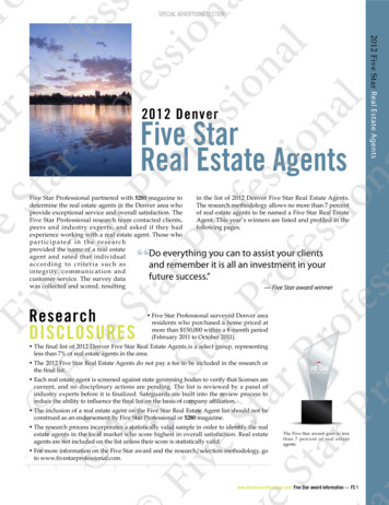 2012 Denver Five Star Real Estate Agents - Jimsmithcolumns 